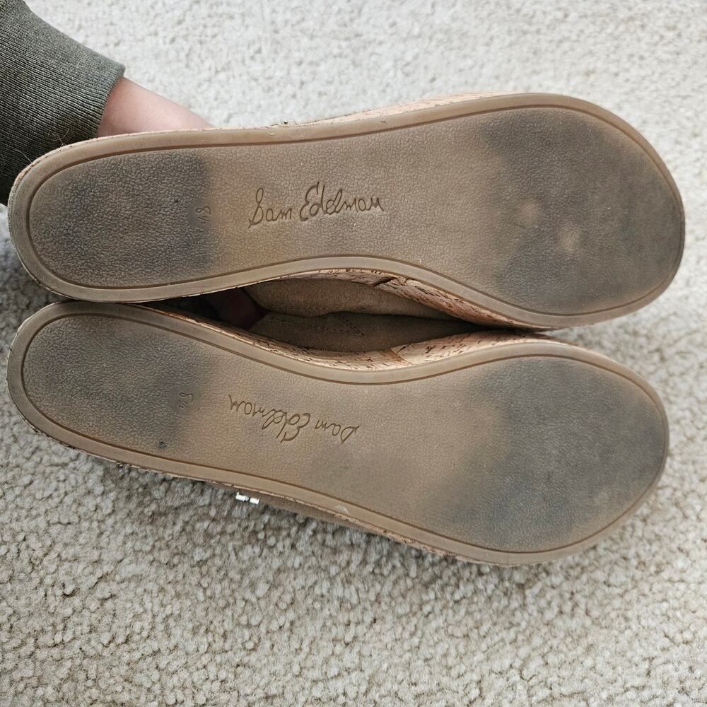 Sam Edelman Women's Ranger Cork Wedge Heel Slides 8.5 - Picture 8 of 8